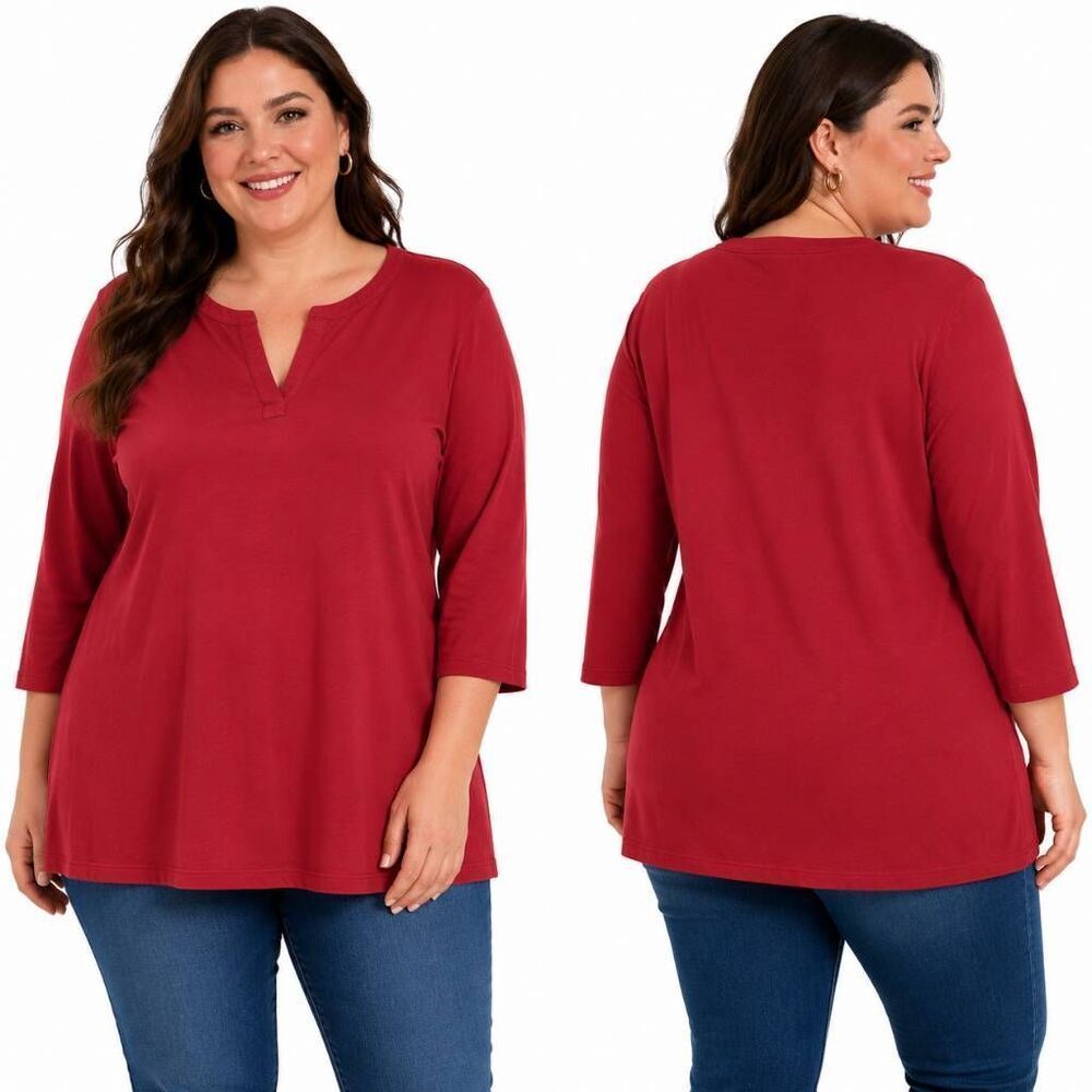 L.L.Bean XL Burgundy LS Shirt